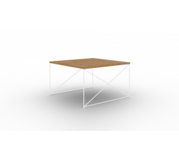 Nelia kávézóasztal Fehér+Lancelot Tölgy