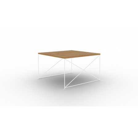 Nelia kávézóasztal Fehér+Lancelot Tölgy