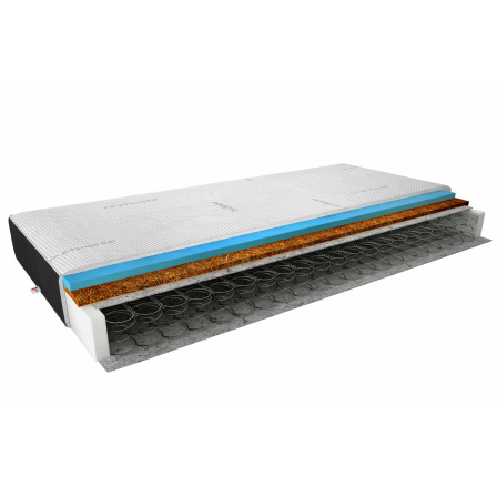 Materac Bonelowy Ola 120x200 Cashmere + Velvet czarny Cashmere, Velvet Czarny