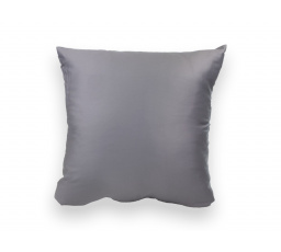 Saténový povlak na polštář antracitový 50x50