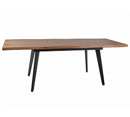 FRESNO étkezőasztal 150, Tölgy/Fekete