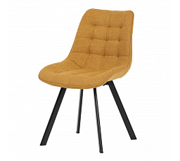 Jídelní židle, žlutá, látka, HC-465 YEL2