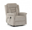 Polohovací křeslo, elektrické kabelové ovládání, béžová, látka, TV-7072 LAN2
