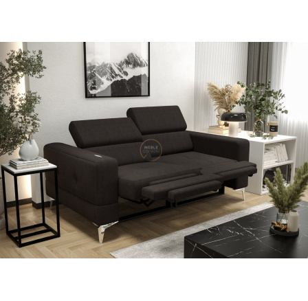 SOFA TOSCANIA II RELAX 185 CM - Odcienie czarnego