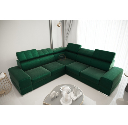 NAROŻNIK ROYAL MAX 286×286 - prawa , Odcienie zieleni