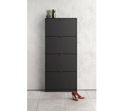 Botník FLAP 007 4KL, Černý mat