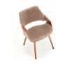 K396 étkezőszék, dió / bézs