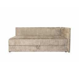 Kárpitozott ágy tárolóval és paravánnal RICKY 90, Bézs