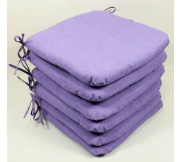 Sedák 40x40 cm látka fialový melír - set 6 kusů