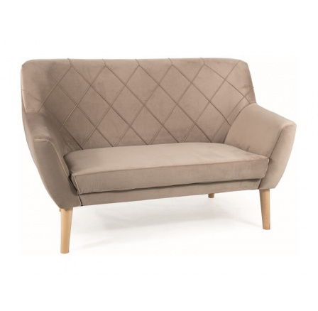 SOFA KIER 2 VELVET C. BEŻ BLUVEL 40 / BUK