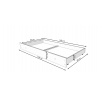 Ágy matraccal és fiókkal CASIMO CAT 160x80 Fehér