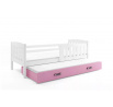 KUBUŚ PODWÓJNE RAMA BIAŁY SZUFLADA RÓŻOWY 90 X 200 KPL