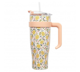 Miami Floral termoszbögre sárga
