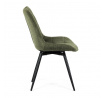 Jídelní židle, zelená, látka, HC-T1130 GRN2