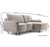 Rohová sedací souprava TINI, Gerra 65, Pravá