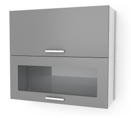 Kuchyňská skříňka Natanya KL601D1W šedý lesk