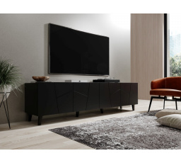 TV komód ETNA, fekete matt