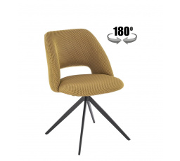 Forgó étkezőszék K546, Mustársárga/Fekete