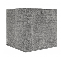 Doboz a polcra 30x30cm sötétszürke    Kocka
