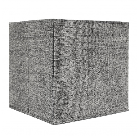 Doboz a polcra 30x30cm sötétszürke    Kocka