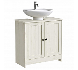 Fürdőszobai szekrény 60x30x61cm, mdf, fehér, AUK-E1155 WT