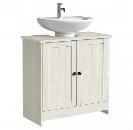 Fürdőszobai szekrény 60x30x61cm, mdf, fehér, AUK-E1155 WT