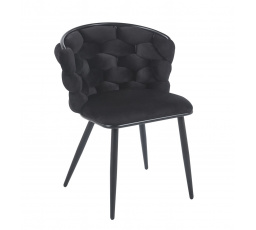 Bársonyszék fekete K47-FXJG B