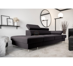 SOFA GALAXY II SZEZLONG 235 CM - Odcienie grafitu , Szezlong po lewej - lewa strona