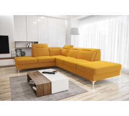 NAROŻNIK TAPICEROWANY OSLO 295x220 - lewa , Odcienie żółtego