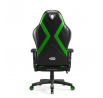 Játék irodai szék X Horn 2.0 Normál méret, fekete-zöld