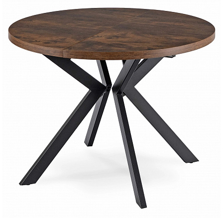 Stół LUKAS Rozkładany 100-250 cm Dąb Rustykalny/Czarny