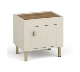 MOSSA MO11 éjjeliszekrény, Kasmír/Whisky Tölgy