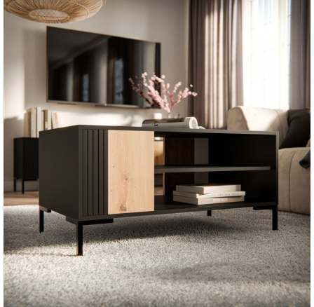 MERCI dohányzóasztal, fekete/artisan