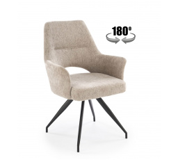 Forgó étkezőszék K542, Bézs/Fekete