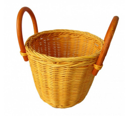 Ratanový košík ucha žlutý