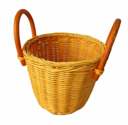 Ratanový košík ucha žlutý