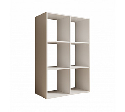 Lenti 2x3 Polc Fehér+Fehér