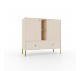 Komód 2D 2S 2P Tili Bézs homok+Bezs homok