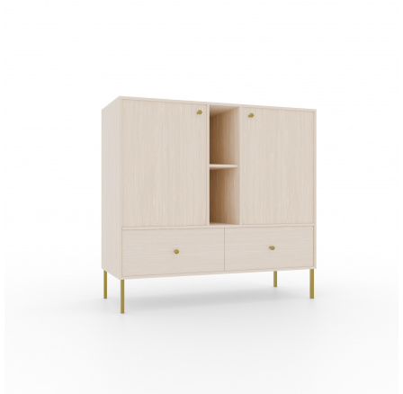 Komód 2D 2S 2P Tili Bézs homok+Bezs homok