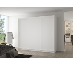 ANTOS 250 tolóajtós szekrény Fehér+Fehér