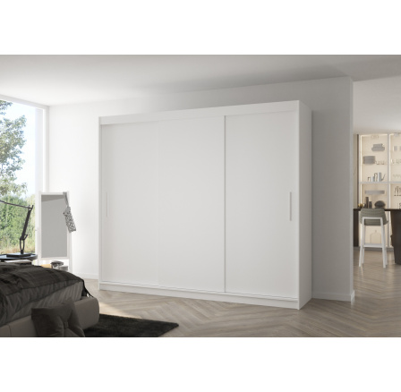 ANTOS 250 tolóajtós szekrény Fehér+Fehér