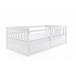 Łóżko pojedyńcze dla dzieci Smart, w kolorze białym, bez materaca 80 x 160 