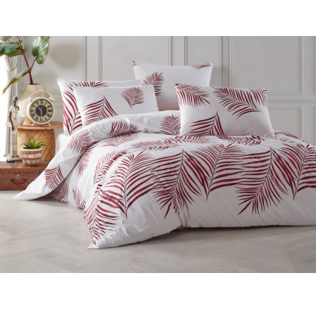 Povlečení francouzské bavlna 220x220,70x90 Palmera vínová Povlečení francouzské bavlna 220x220,70x90 Palmera vínová