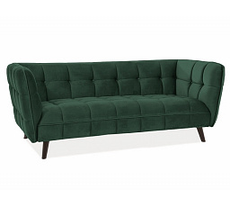 CASTELLO 3 kanapé Velvet, zöld Bluvel 78/wenge