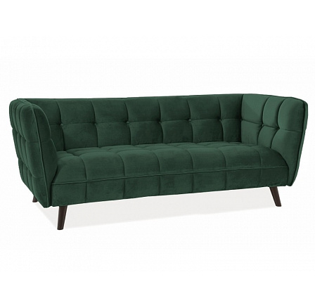 CASTELLO 3 kanapé Velvet, zöld Bluvel 78/wenge