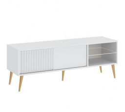 BARCELONA RTV 135 1D TV-állvány, Fehér/Arany