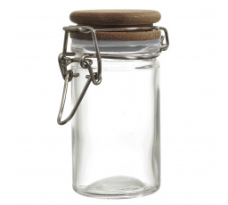 Üvegedény akácfa fedéllel 70 ml