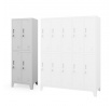 Fém ruhásszekrény BARTEK 2 Plus, Szürke