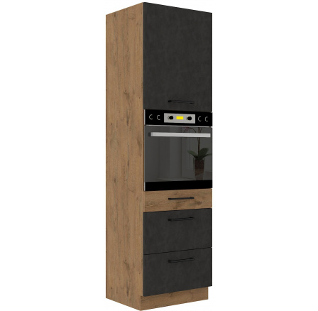 Kuchyňská skříň VEGAS - 60 DPS-210 3S 1F, Dub Lancelot / Matera