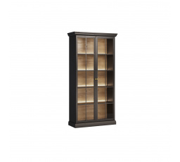 LUCCA W2D vitrin, Fekete LED világítással